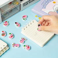 Haooryx 60pcs Christmas Theme Flamingo Mini Erasers Bulk Novelty Winter Season Flamingo with Christmas Hat Elk Pencil Eraser Cute Animal Desk Pet for Kids School Reward Prizes Xmas Party Gift Filler