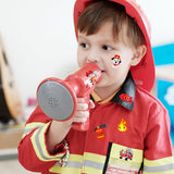 Haooryx 300pcs Firefighter Theme DIY Scene Sticker Roll, Cute Make Your Own Fireman Fire Truck Fire Hydrant Sticker Decal Cartoon Mix and Match Firegifhter Sticker for Boys Birthday Party Favor Supply