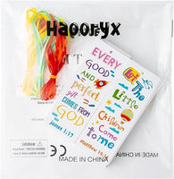 Haooryx 123pcs Bible Verse Bookmarks for Kids, Religious Inspirational Bookmarks Colorful Flower Balloon DIY Book Marks Sunday School Supplies Reading Lovers Gift Goodie Bag Fillers Class Rewards