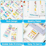 Haooryx 123pcs Bible Verse Bookmarks for Kids, Religious Inspirational Bookmarks Colorful Flower Balloon DIY Book Marks Sunday School Supplies Reading Lovers Gift Goodie Bag Fillers Class Rewards