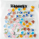 Haooryx 60pcs Noah Ark Mini Eraser for Kids Bulk Cartoon Noah Ark Theme Pencil Erasers 3D Mini Puzzle Erasers Pet Home Party Favor Student Homework Classroom Reward Birthday Gift Filler Supplies