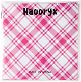 Haooryx 60pcs Valentine’s Day Pink Patterned Paper Set, Double Sided 11’’x11’’ Pink Buffalo Plaid Decorative Specialty Paper DIY Origami Paper for Valentine’s Day Supplies Giftwrap Scrapbook Decor
