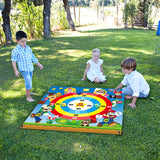 Haooryx Dragon Princess Adventure Kumandra Toss Game Set with 4 Bean Bags, Kids Party Game Fun Indoor Outdoor Throwing Game Party Activities with Large Banner for Birthday Party Decoration