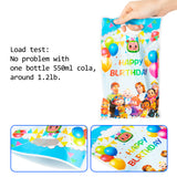 HAOORYX Cocomelon Party Favor Bags, 50pcs Plastic Gift Bag Goodies Candy Treat Bags for Kids Cute Cocomelon Theme Birthday Party Supplies, Children Rewards and Baby Shower Birthday Decoration Pack