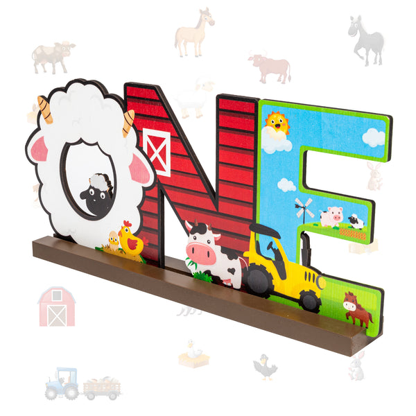 One Sign For First Birthday Decoration Wooden One Letters For Kids