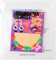 Haooryx 36Pcs Make Your Own Fiesta Stickers Sheet, Make a Face Stickers Game Mexican Fiesta Cinco De Mayo Taco Sticker Mix and Match Cactus Sticker for Kids Birthday Party Favor Gift Art Craft Rewards