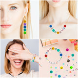 Haooryx 802pcs Y2K Smiley Face Beads Jewellery Making Kit, DIY Necklace Bracelet Earring Ring Making Acrylic Round Happy Face Charms Spacer Beads for Art Crafts Christmas Gift for Women Girls Teens