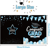 Haooryx 2023 Graduation Decorations Jumbo Greeting Card Guest Book Graduation Large Signature Guest Book Board Class of 2023 Student Graduation Party Supplies Personalized Sign Decor (Sky Blue)