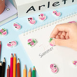 Haooryx 60Pcs Flamingo Mini Eraser for Kids Bulk Novelty Summer Flamingo Pencil Eraser 3D Desk Puzzle Erasers Pet for Student Homework Reward Classroom Prizes Summer Hawaii Party Gift Filler Supplies