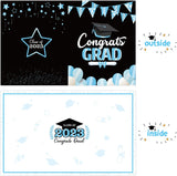Haooryx 2023 Graduation Decorations Jumbo Greeting Card Guest Book Graduation Large Signature Guest Book Board Class of 2023 Student Graduation Party Supplies Personalized Sign Decor (Sky Blue)