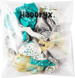 Haooryx 36Pcs 16th Birthday Party Balloons Decoration Supplies Kit, Teal Turquoise White and Sliver Confetti Latex Balloons for 16-Year-Old Teenager Boy Girl Birthday Happy 16 Years Anniversary Decor