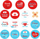 Haooryx 300PCS Thank You Nurse Stickers Nurse Appreciation Gifts Tag 1.9" Nurse Week Labels Healthcare Workers Thank You Sticker Nursing School Graduation Labels for Nurses Doctor Card Envelope Seals