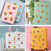 Haooryx 300PCS Hawaii Make A Face Stickers Scene Roll Make Your Own Pineapple Flamingo Sticker Summer Beach Mix and Match Sticker Game for Kid School Reward Tropical Luau Party Favors DIY Paper Craft