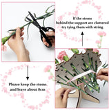 Haooryx Mother's Day Hand Picked Flower Holder Bundle DIY Flower Holder Gift for Mom Detachable Wooden Table Ornament Flower Stand Mother's Day Home Party Table Decoration (Flower not Including)