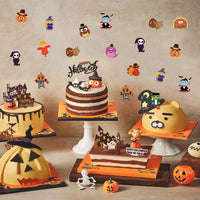 Haooryx Make Your Own Halloween Thanksgiving Sticker Scene Roll Mix and Mitch DIY Turkey Vampire Craft Sticker for Kid Thanksgiving Halloween Party Favors Craft Game School Goody Bag Rewards (2 Rolls)