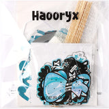 Haooryx 42Pcs Teal Birthday Party Decoration Kit, Teal Silver Black and Blue Happy Birthday Banner Hanging Swirls Cake Topper Table Centerpiece Stick for Boys Girls Adult Birthday Party Decor Supplies