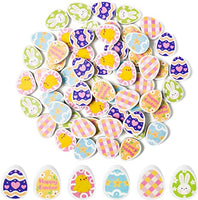 Haooryx 60pcs Easter Eggs Mini Eraser for Kids Bulk Novelty Eggs Pencil Eraser 3D Puzzle Erasers Desk Pet for Easter Spring Holiday Party Favor Student Homework Classroom Reward Supplies Gift Filler